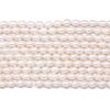 1String, White Natural Freshwater Pearls, Oval Pearl Beads, 8–9 Mm, for DIY Necklace Accessories, Valentine's Day Gifts, 36cm