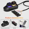 Universal Desktop Computer External Power Control Button With Splitter Cable And Adapter For Easy PC Setups