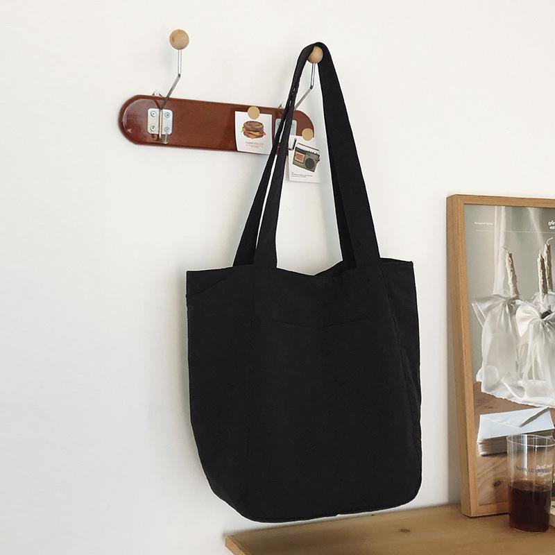 New Shoulder Crossbody Handbag Women's Bag Large Bag Girls Large Capacity Literature and Art Students Simple Casual Tote Bag