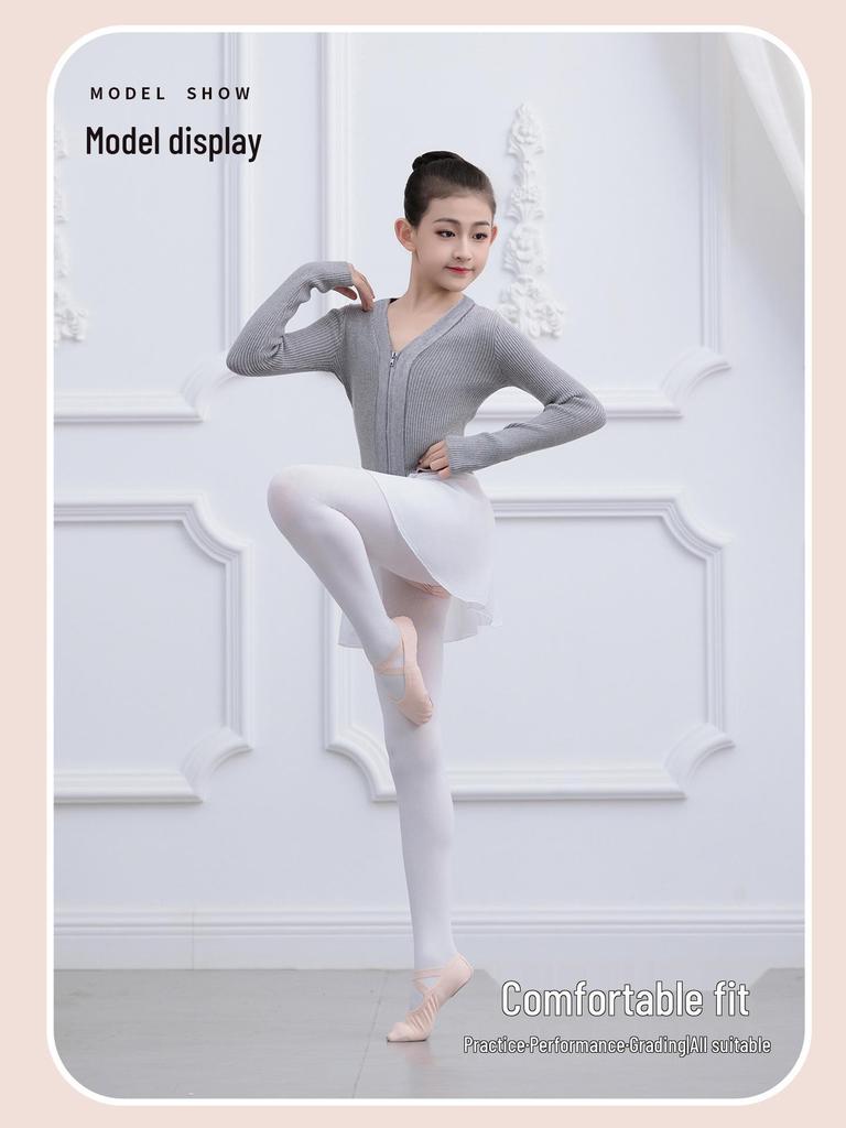 Girls' Winter Cardigan - Dancewear Shawl Sweater for Ballet Practice