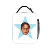 The Office Dwight Schrute Lunch Bag  Portable Insulated Lunch Box Adult Picnic Print Cooler Bag Fun Oxford Thermal Lunch Bags