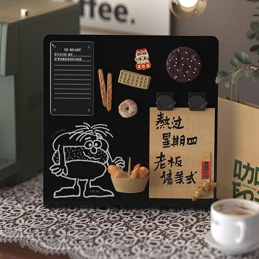 DIY Design Magnetische Tafel Metall Aufbewahrungs-Displaytafel Desktop Nachrichtentafel Nachrichtenanzeige