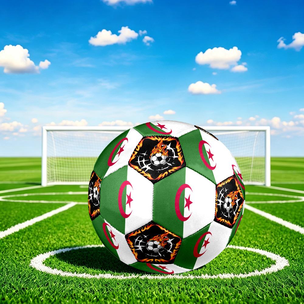 1 Stück Algerien Sport Thema Größe 5 Fußball Professionelles Spiel Training Fußball Indoor & Outdoor Sportball Leicht Langlebig c6645