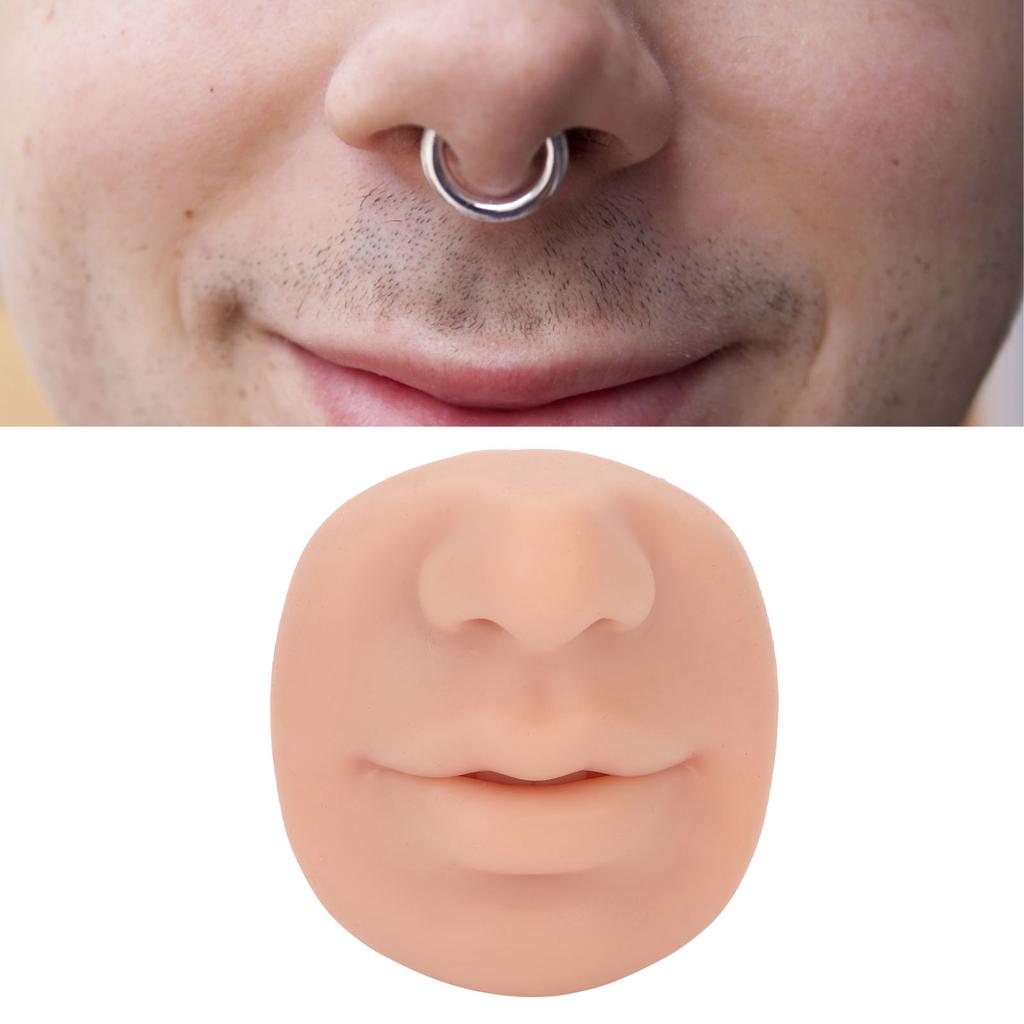 Silicone Nose Model with Mouth Flexible Soft Imitation Nose Model Reusable Nose Displays for Teaching