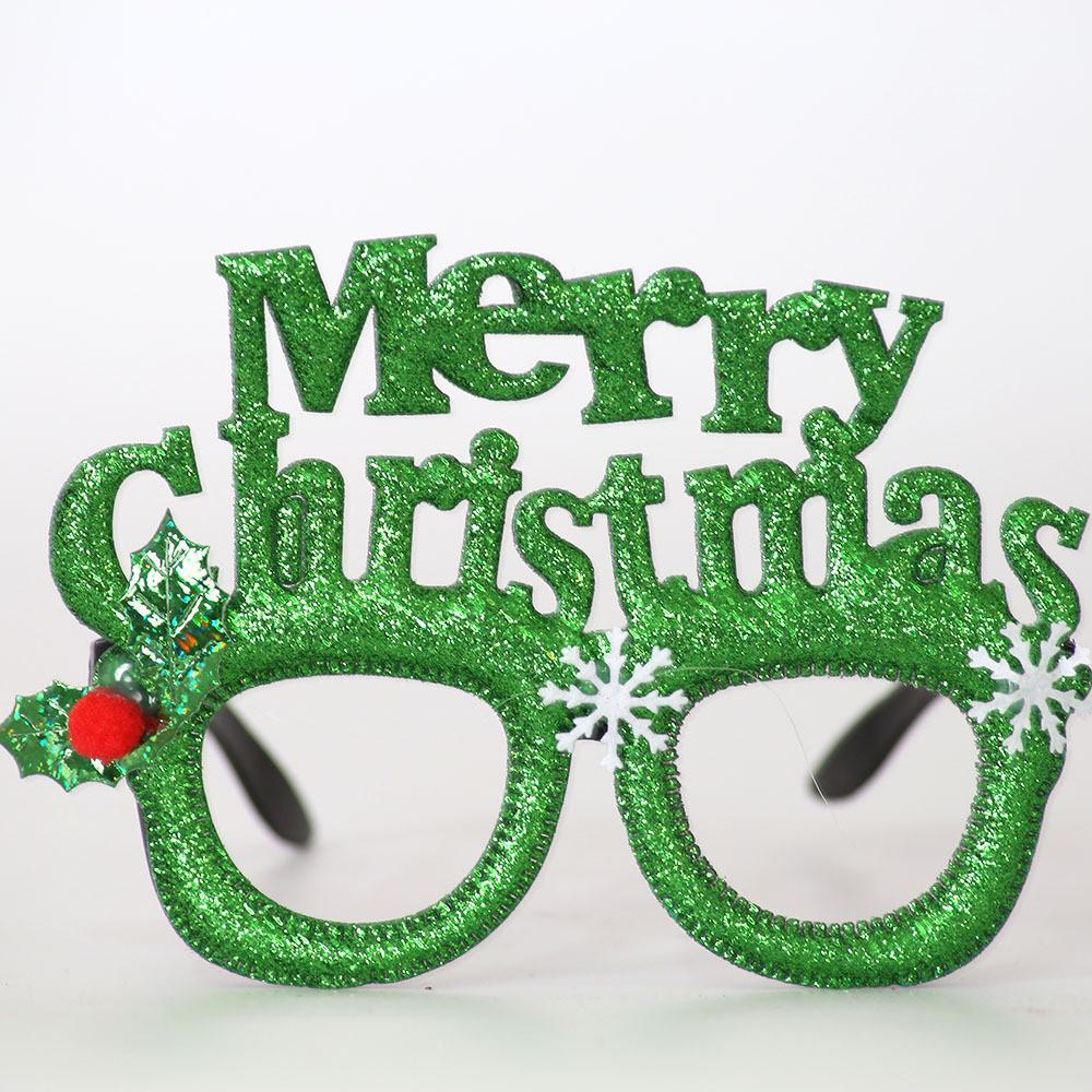 Handmade Plastic Colorful Christmas Glasses Perfect For Kids Featuring Cheerful Santa And Designs Reindeer