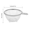 15cm Stainless Steel Mixing Bowl With Strainer 2 In 1 Multifunctional Basin Strainer With Handle For Mixing Batter Egg Cream