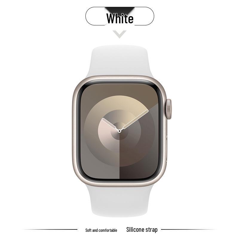 Kompatibles Silikonarmband für Apple Watch Series 8, 9, 10 und 11 - Neues Standardmodell für Mädchen (S)