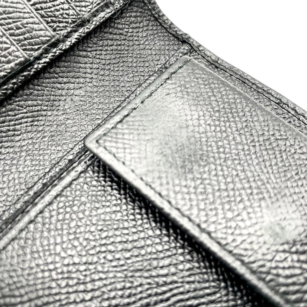 Used BVLGARI Bifold WalletBifold Wallet black leather unisex