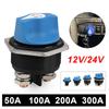 Car Battery Race Rally Switch 50 100 200 300A Blue Battery Disconnector Isolator Cut Off Switch Kit For RV Motorcycle Truck Boat