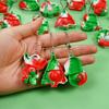 10/20/30pcs Christmas Pop Keychain Santa Snowflake Xmas Tree Hanging Ornaments Christmas Home Decoration New Year Party DIY Gift