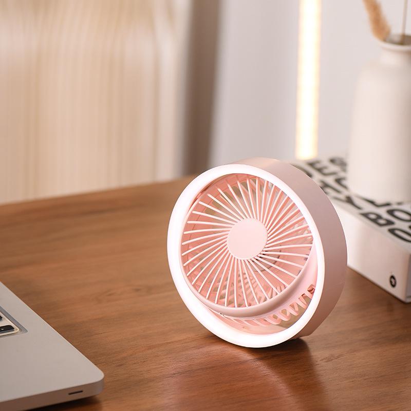 

Настольный вентилятор портативный креативный светодиодный симпатичный бесшумный электрический вентилятор для кемпинга мини бесшумный USB охлаждающие приборы перезаряжаемые бытовые 2025 розовый