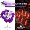 Halloween Spider String Lights 10/20FT Light Battery Powered Purple LED Large Spider/Bat Garland Spooky DIY Atmosphere Lamps 20/40 Bulbs Fairy Light