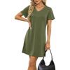 Vestito da Spiaggia Casual a Maniche Corte da Donna