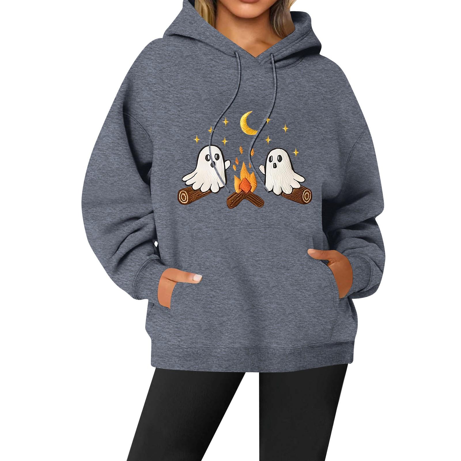 

Женская повседневная модная однотонная толстовка с капюшоном и принтом регби с длинными рукавами XXL