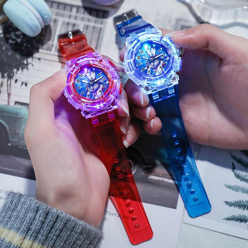 Ultraman Led Luminous Watch Children's Cartoon Elementary School Student