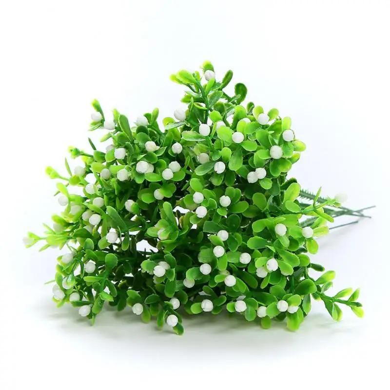 

5pcs Artificial Plastic Plants Christmas Decoration Artificial Plant Ferns Simulation Plant Plastic Flower Fern Home Accessories