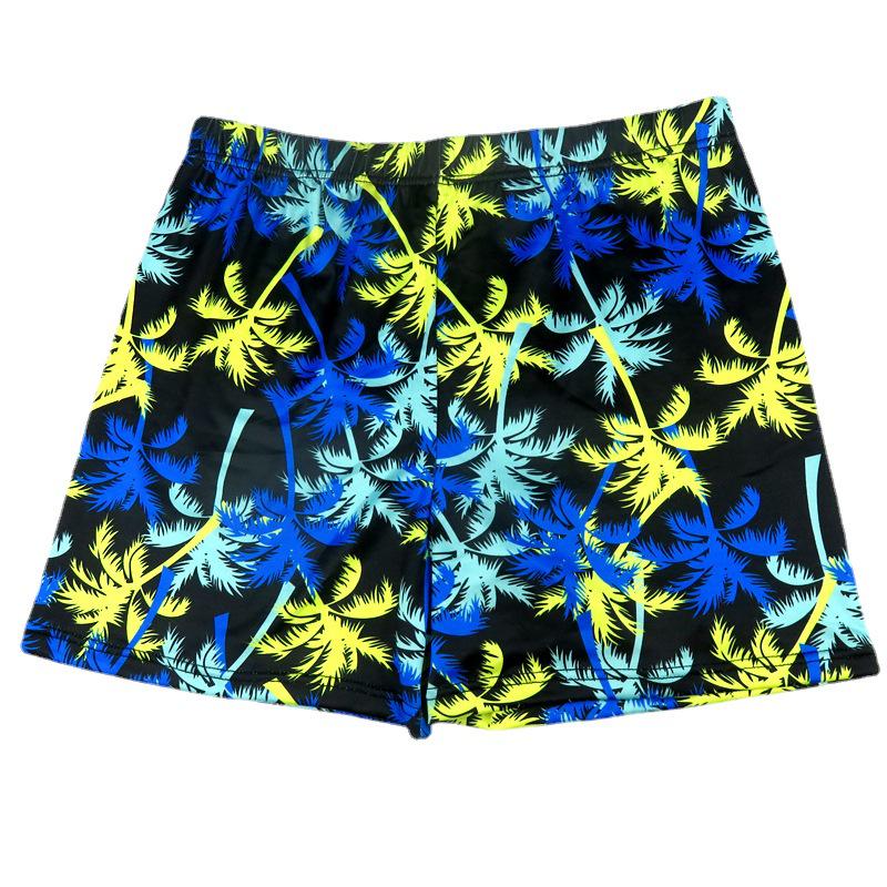 Men's Floral Swimming Trunks - Plus Size Anti-Embarrassment Flat Leg Boxers