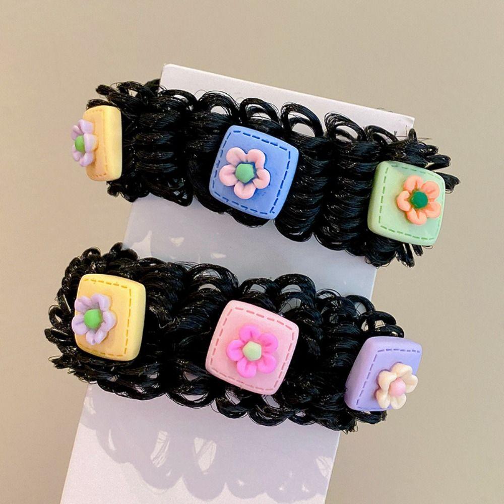 2pcs Kids Headwear Children's Cartoon Wig Cute Girls Headdress Wig Hair Extension Baby Wig Chignon