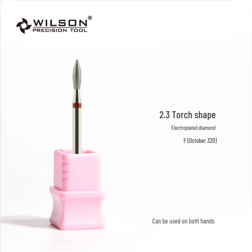 WILSON Huisun Diamond Electroplated Russian Grinding Head for Manicure