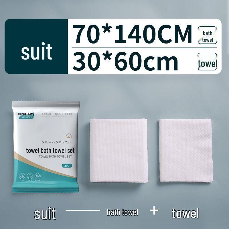 100 Large Disposable Compressed Bath Towels for Travel, Hotel, and Business Trips