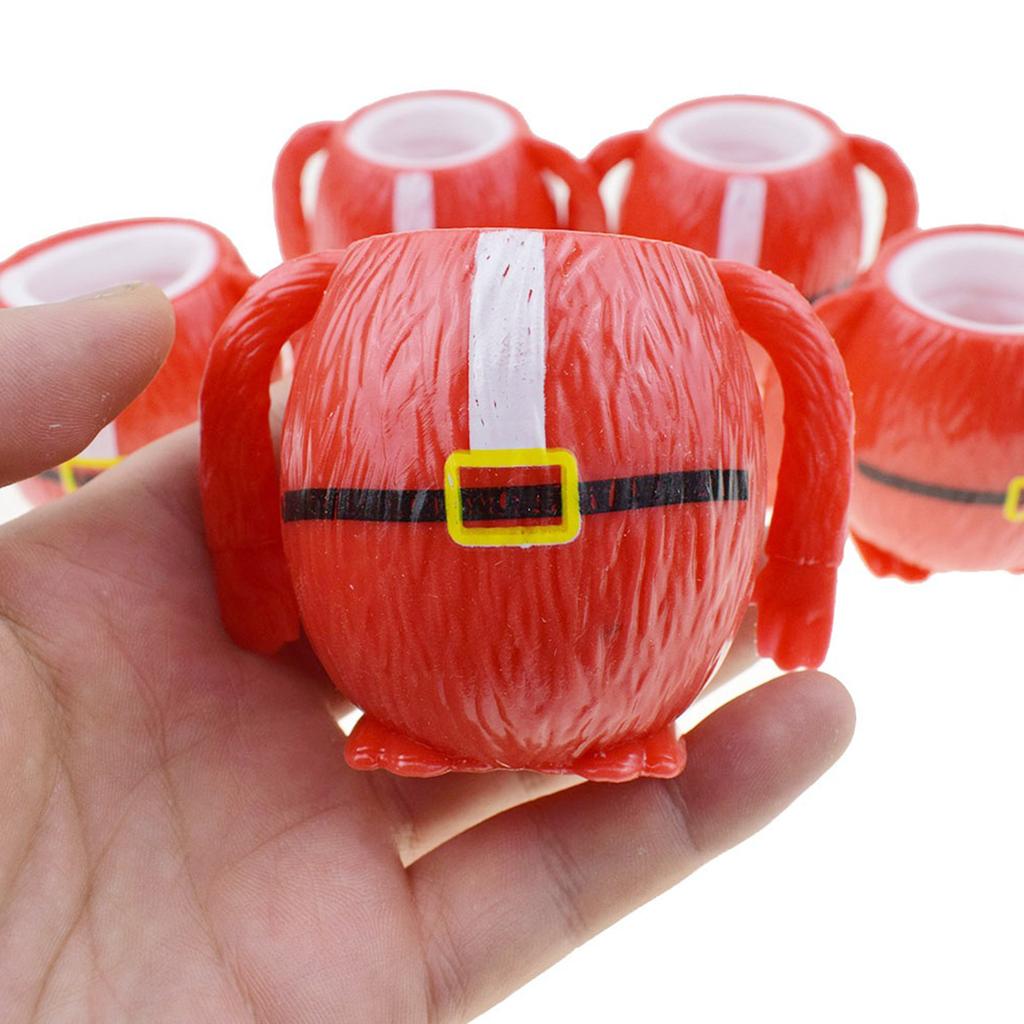 3 Stück Quetschspielzeug Weihnachten Weihnachtsmann/Schneemann Puppe Neuheit Popup TPR Fidgets Quetschbares Spielzeug Kinder Büro Schreibtisch Neuheit Spielzeug