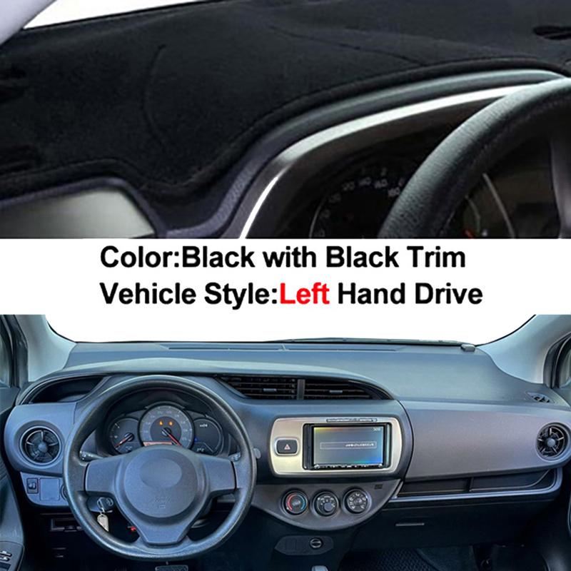 Car Auto Inner Dashboard Cover for Toyota Vitz 2012 - 2017 Center Console Protector Carpet Dashmat Sun-shade Accessories