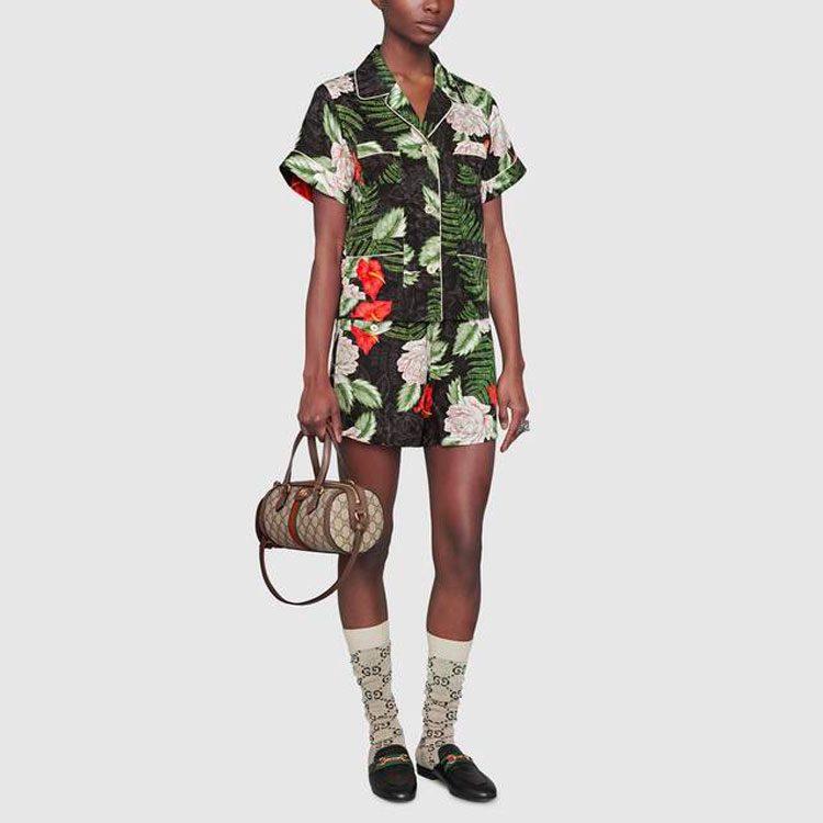 GUCCI Shirts Women's Multicolor Cuban Collar Thin Other 625908-ZAEXE-1030