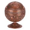 Retro Ashtray W Lid Globe Eagle Zinc Alloy Smoking Accessories Decorative Ornament