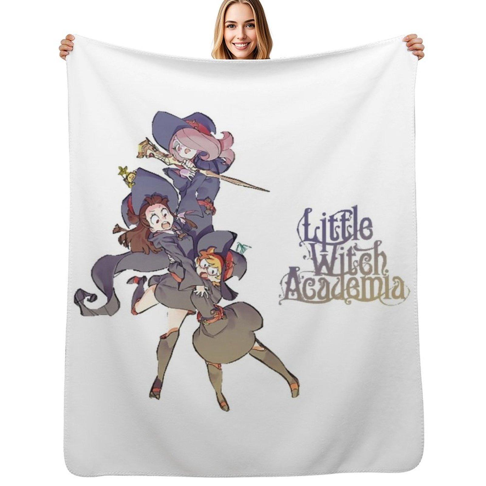 Little Witch Academia Throw Blanket Warm Comfortable Blanket for Office Napping Size: 75*100cm, Weight: 230 GSM