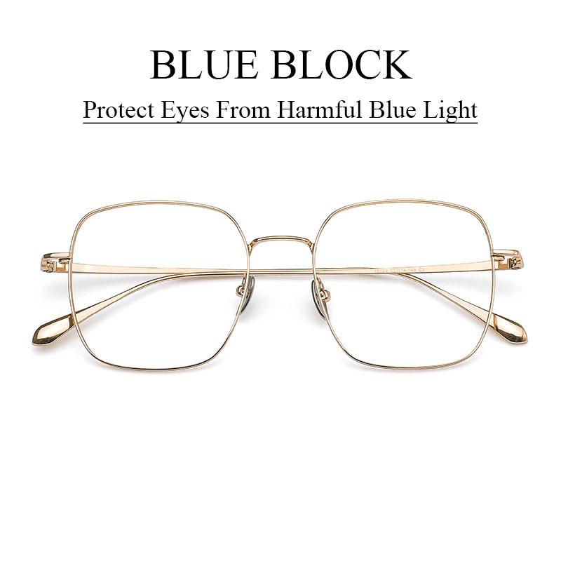 Large Anti Blue Rays Glasses Myopia Eyeglasses -6.00