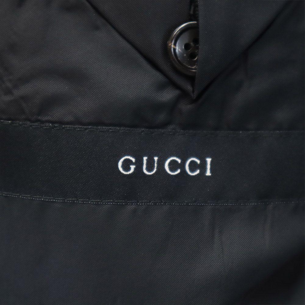 GUCCI Made in Italy wool suit Setup 44R Black series Men's Used