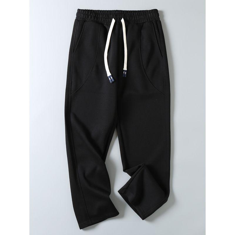 Original Export Surplus Comfortable Cotton Blend New Style Men's Loose Fit Versatile Straight-Leg Elastic Waist Sports Casual Sweatpants