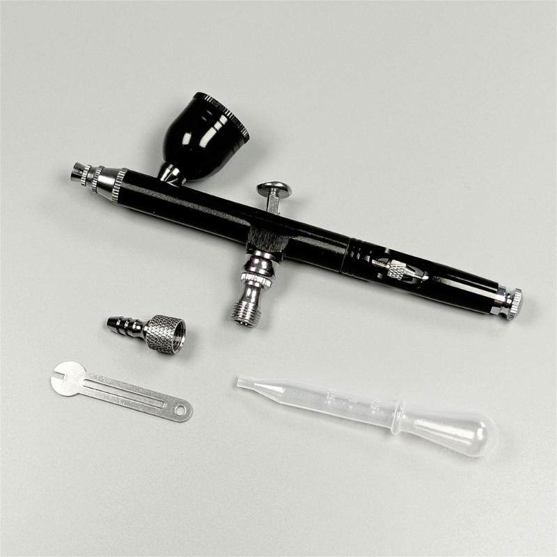 Double-Action 0.3mm Gravity-Feed Airbrush for Nail Manicures Small Air Brush Double-Action Large Gravity Feed Air Brush