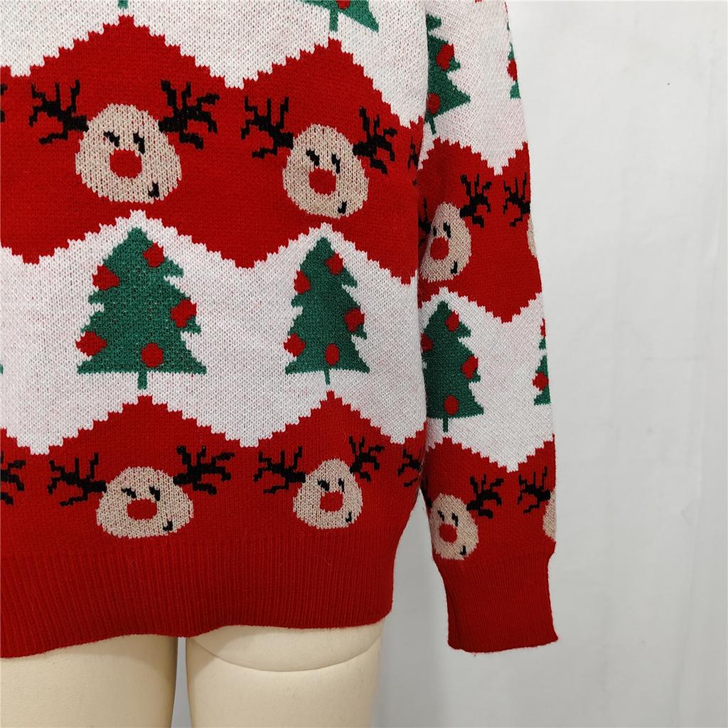 Christmas New Autumn/Winter Casual Knitted Woolen Women's Trendy Loose Soft Glutinous Hoodie 3514 KTB