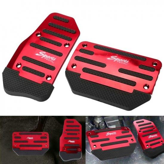 

Red Non Slip Automatic Brake Gas Foot Pedal Pad Cover Car Auto Accessories