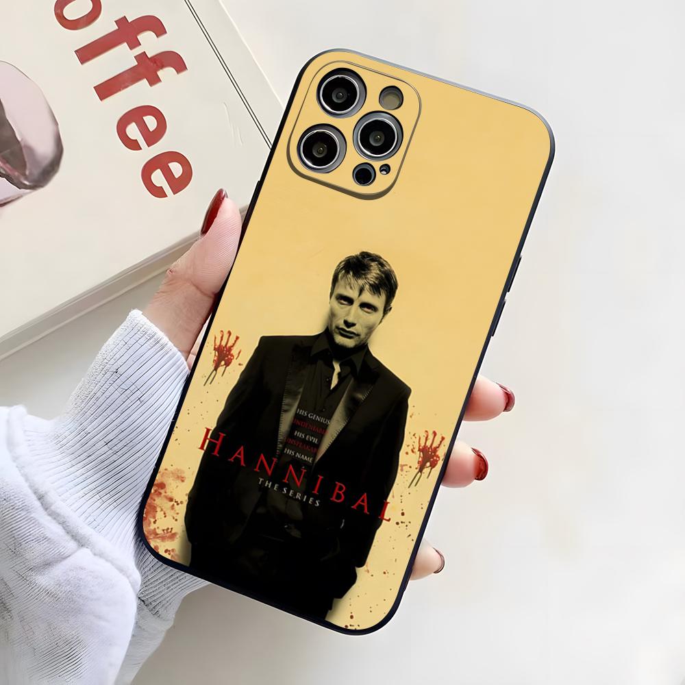 

H-Hannibal Classic Vintage Phone Case For IPhone 17 Pro Max 16 15 14 Pro Max 13 11 X Xs Xr 8 7Plus Silicone Cover iPhone17 Pro