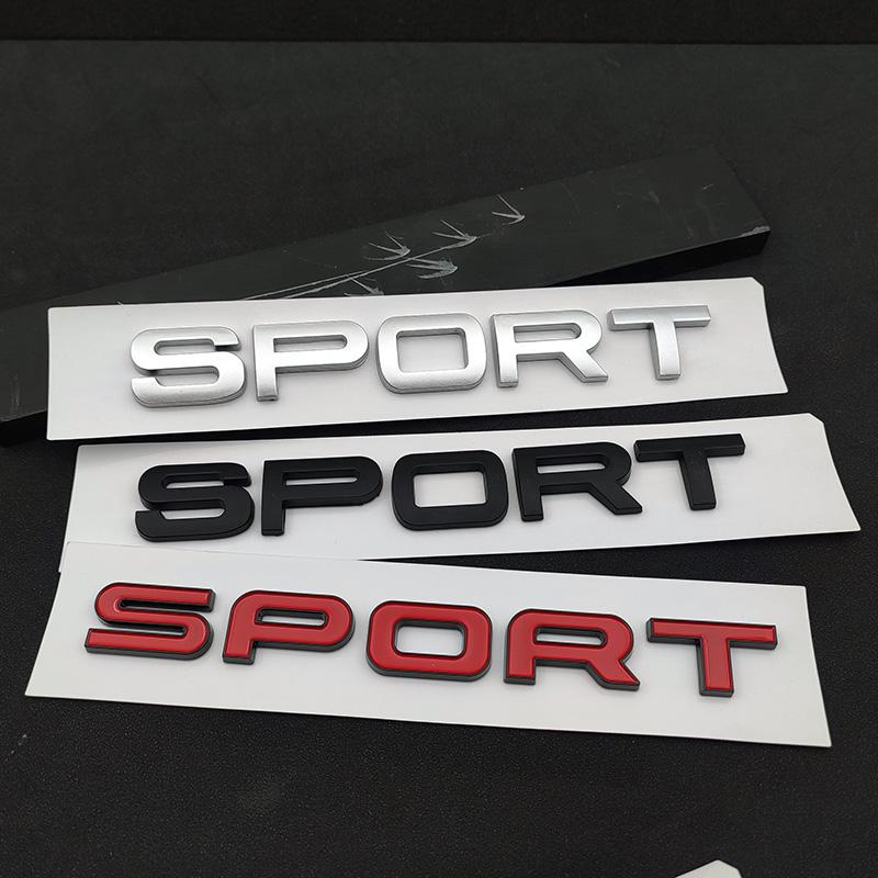3d ABS Logo Sport Emblem Letters Car Trunk Badge For Evoque Discovery SVR L494 494 L320 Sport Sticker Accessories