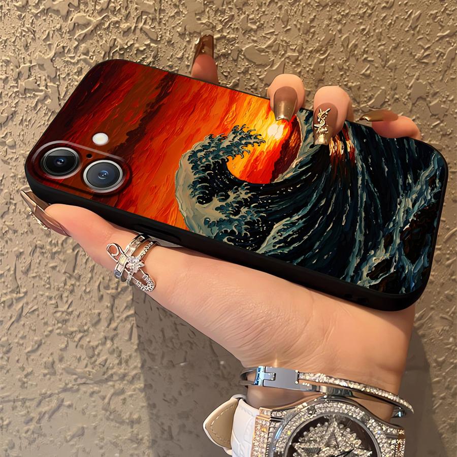 Funda Phone Cover Case for Apple iPhone 17 Pro Max 13 XR XS MAX 11 14 12 Air 16 15 Pro 7 8 Sunset Scenery