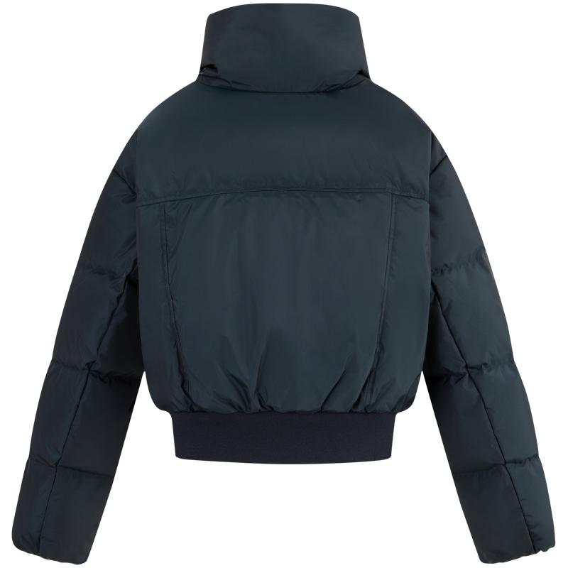 Calvin Klein Casual Commuter High Collar Duck Down Loose Short Down Jacket Women Jacket Graphite-Gray J224589