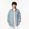 New Japanese Mid-length Men's Fashionable and Trendy Casual Plaid Shirt In Spring