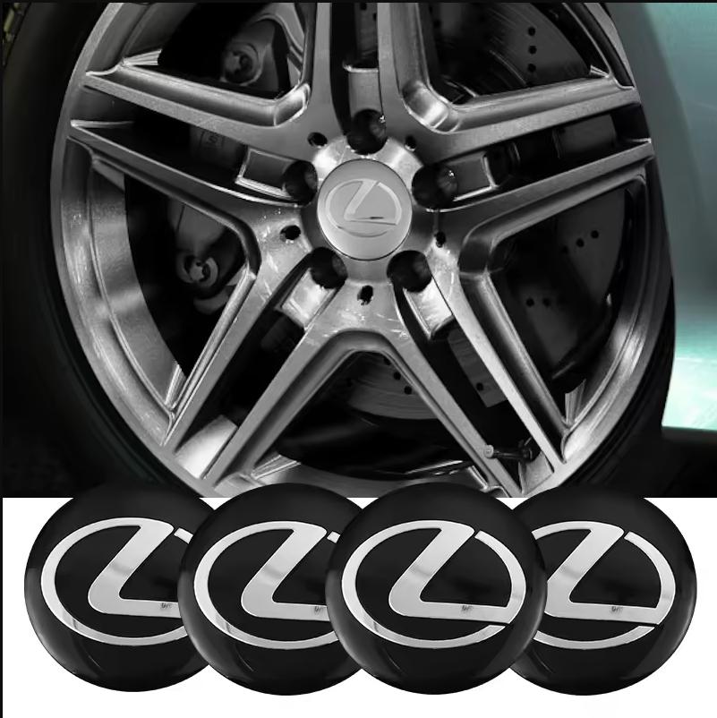 4Pcs 56mm Car Wheel Stickers Auto Center Hub Cap Decal Accessories for Lexus F SPORT GX460 CT200h IS250 ES 220D IS200 Fsport GS
