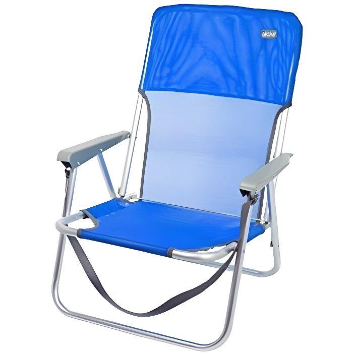 Chaise Pliante - AKTIVE - 62605 - Aluminium - Position Fixe - 54 x 56 x 64 cm - Bleu