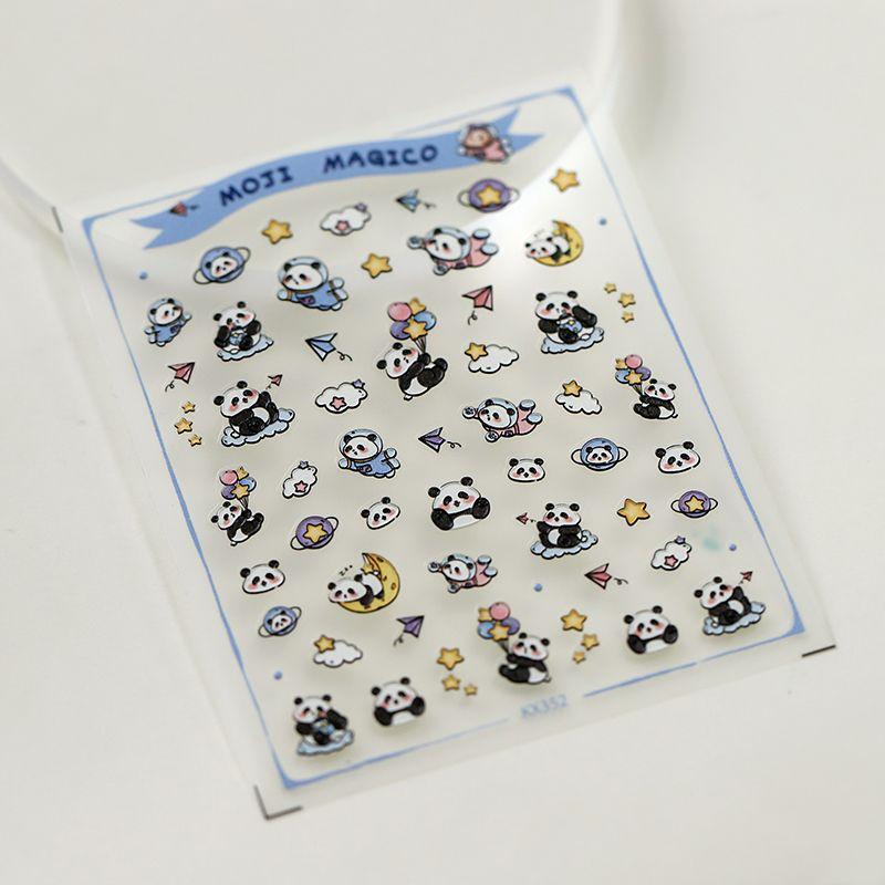

Qiji Cute Flower Giant Panda Three-Dimensional Relief Nail Sticker Waterproof Nail Sticker Decorative Sticker Ornament Kx352 kx352 (stereo)