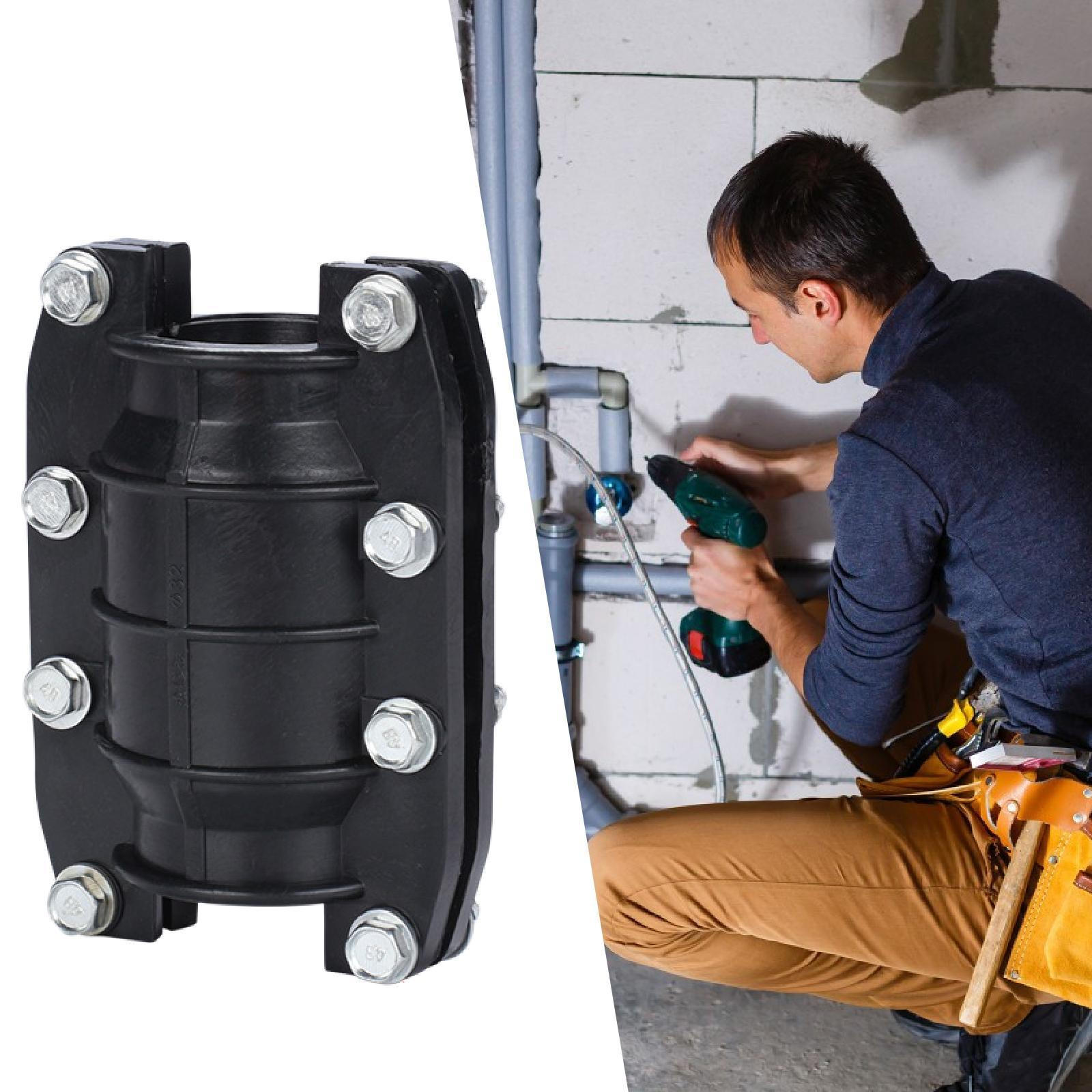 

Хомут-герметик для аварійного усунення протікання водопровідної труби для чавунних, цементних, ПВХ, ПЕ труб Inner 2cm Length 9cm