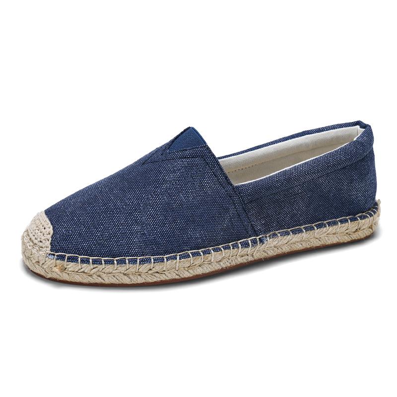 2026 Fashion Men's Fisherman Espadrilles Casual Slip-on Flats Comfortable Breathable Shoes with Durable Sole for Daily Walking