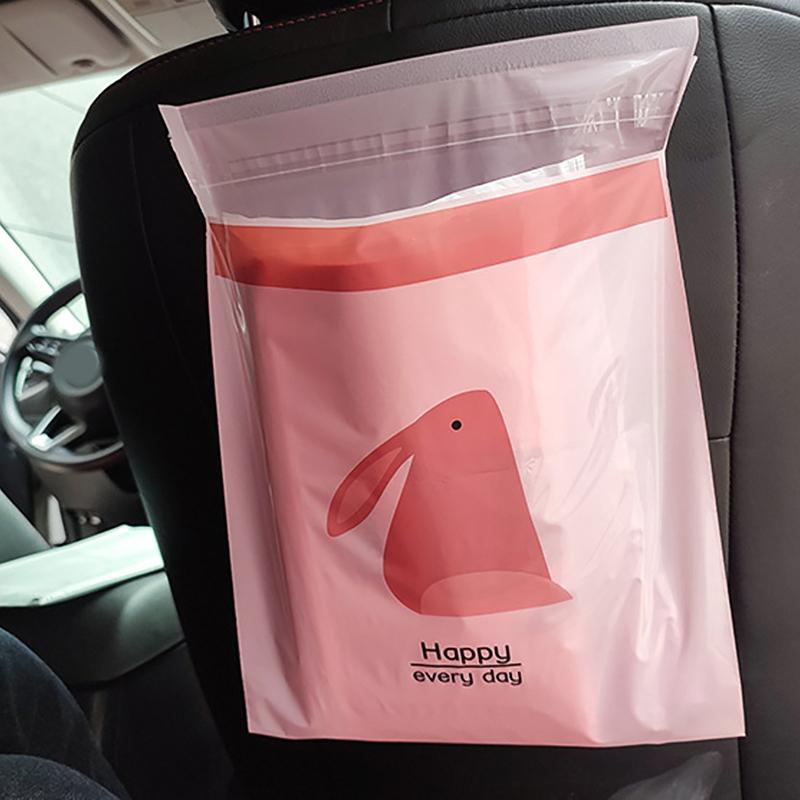 15/30Pcs Portable Universal Auto Door Seat Household Thickened Desktop Trash Can Cartoon Capybara Car Disposable Garbage Bag
