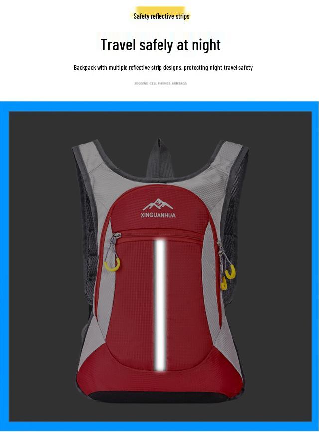 Unisex Lightweight Breathable Cycling Backpack, Wear-resistant, Large Capacity, Multi-compartment for Outdoor and Mountaineering Activities