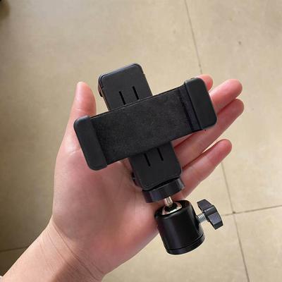 Support de Téléprompteur de Téléphone pour Double Appareil avec Pince Double Face et Trépied de Bureau