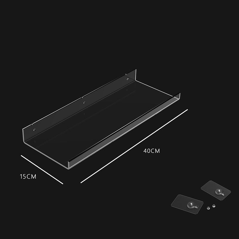 Clear Acrylic Shelves for Wall,Invisible Mounted Display Ledge Kids Bookshelf for Bathroom,Living Room,Bedroom,Kitchen,Study