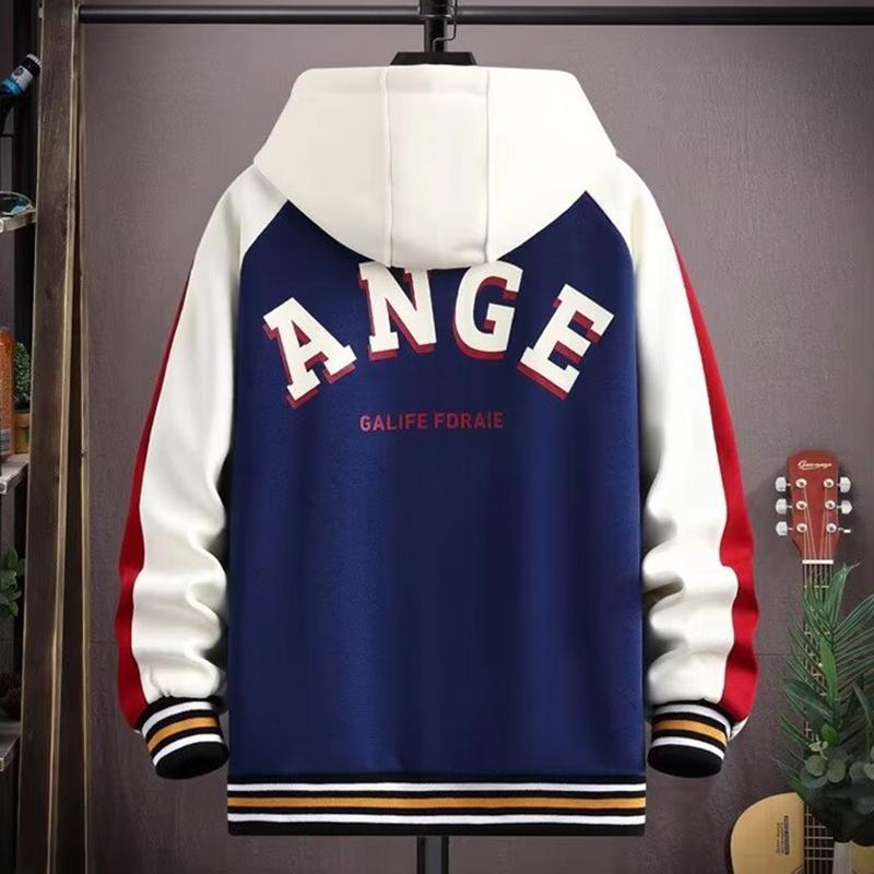 Spring Autumn Men Sets Tracksuit Casual Joggers Hooded Sportswear Jackets Pants Hip Hop Running Sports Suit